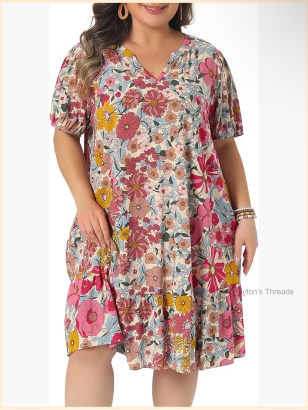 LAST CHANCE Natural Life Stella Floral Mini Dress - Picture 8 of 8